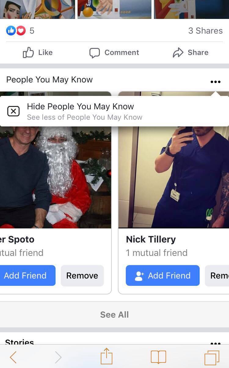 facebook friend suggestion