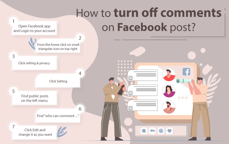 How to turn off comments on Facebook post(infographic)