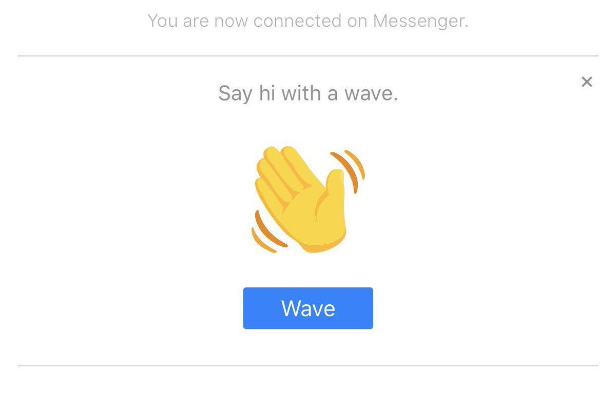 facebook messenger wave	