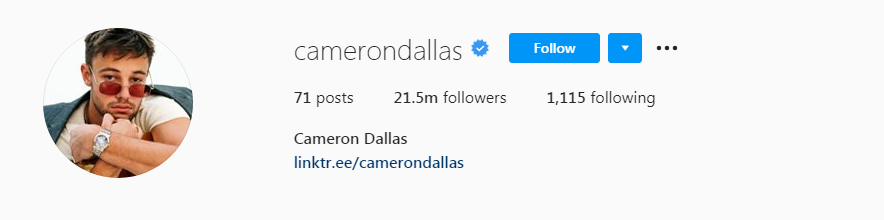 cameron dallas internet influencers
