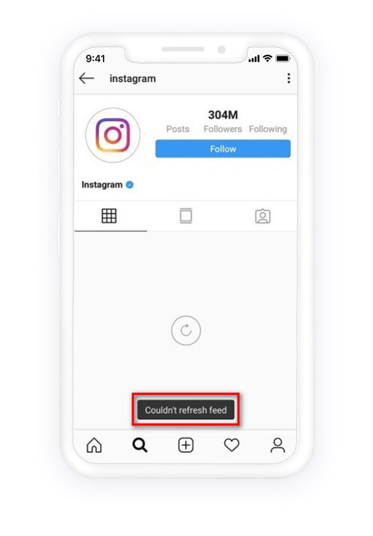 Instagram couldn’t refresh feed (Why you get this error and how to fix