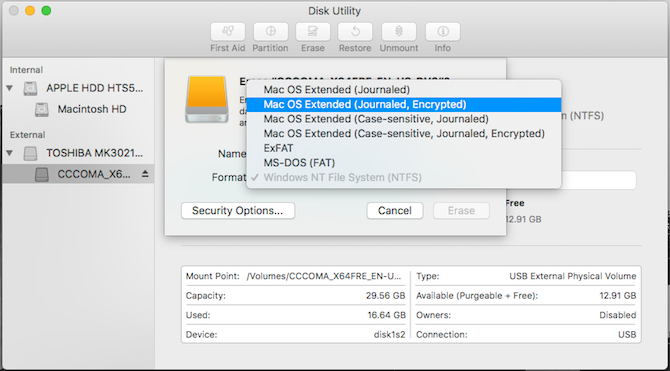 external hard drive read only mac