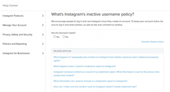 how long until instagram deletes a inactive account