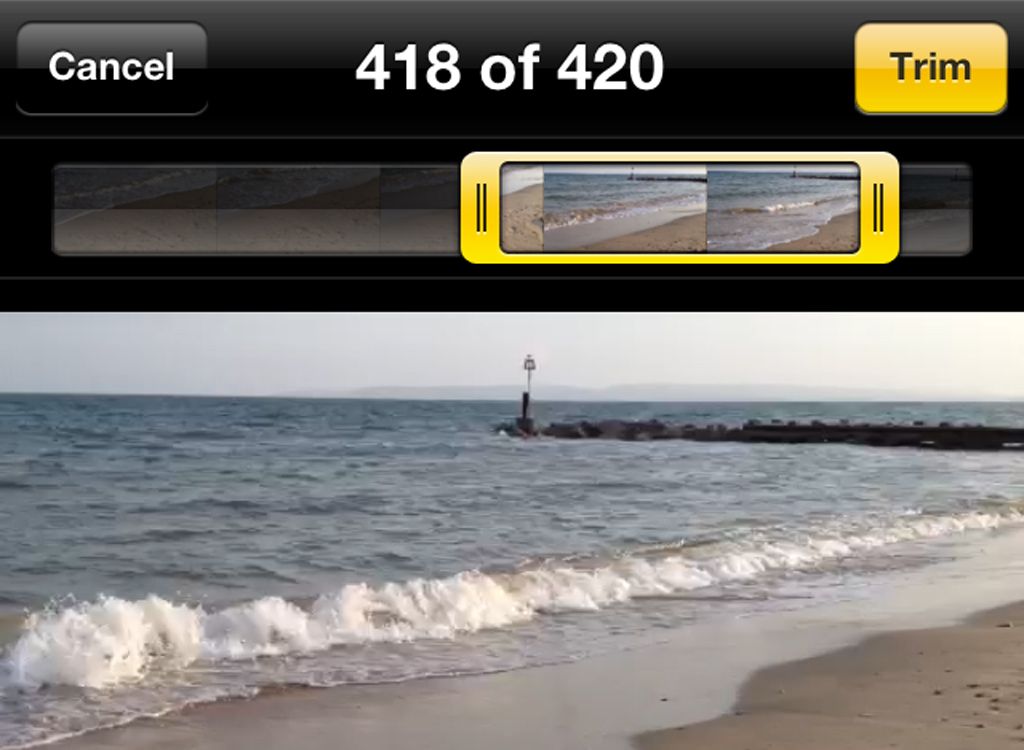 how to shorten a video on iphone