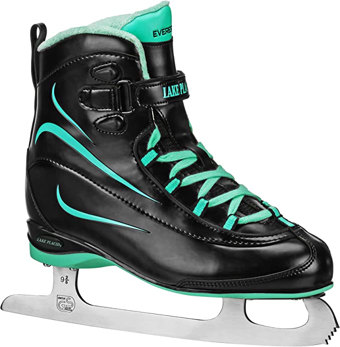 Recreational Ice Skates with Stainless Steel Spiral Blade for Men 110 Opal Riedell Skates 