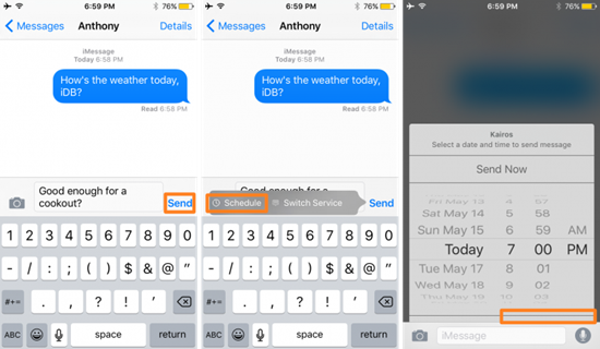 How to schedule a text on iPhone