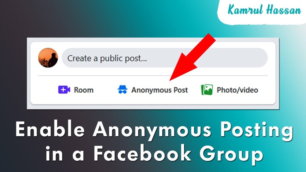 how to write anonymous post on facebook group