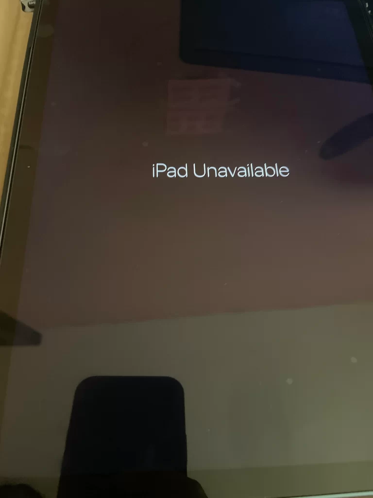 iPad unavailable