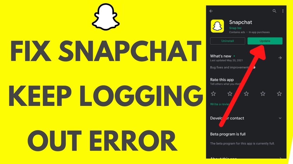 Why Does Snapchat Keep Logging Me Out? (How to stop this?) | InoSocial