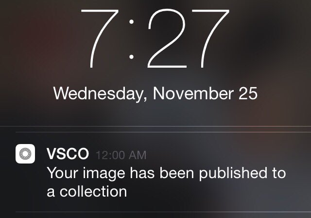 Does VSCO notify screenshots