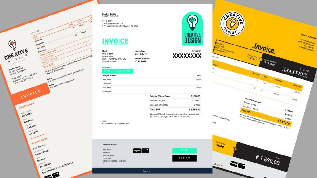 Elements Every Invoice Template Have