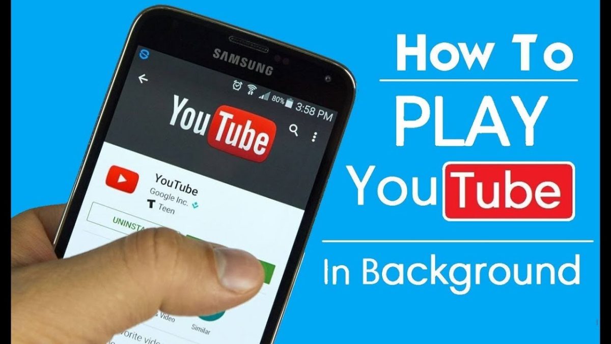 how to play youtube in background