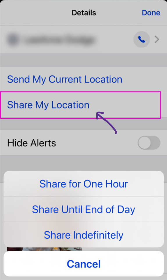 How to Share Location on iPhone via Messages