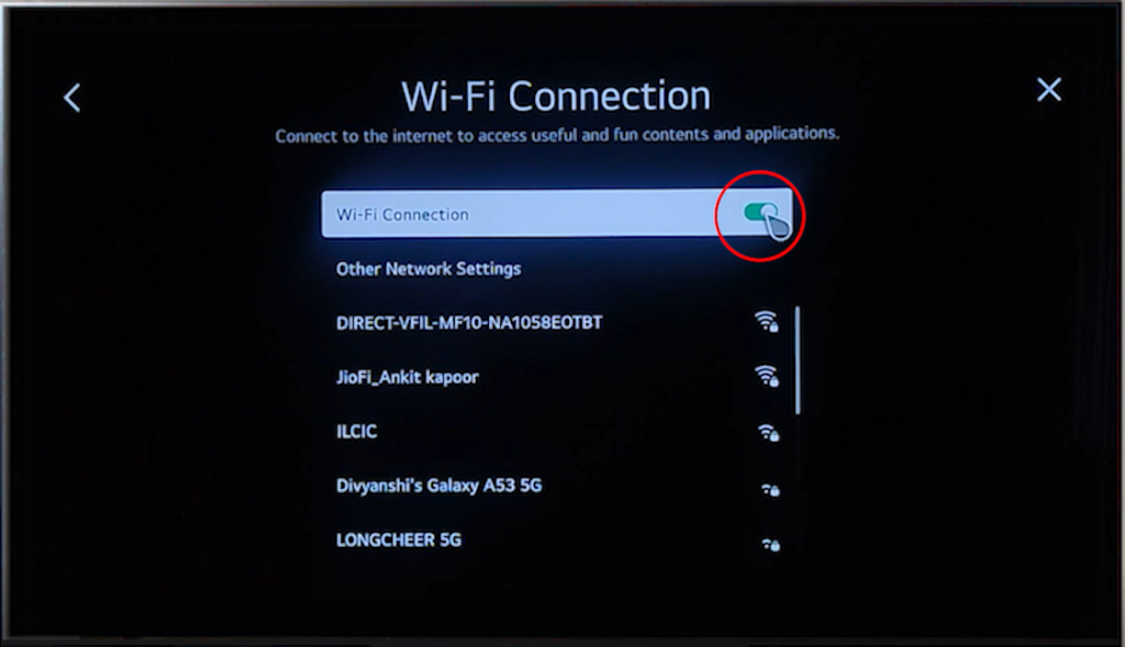 How to Turn On WiFi on LG TV